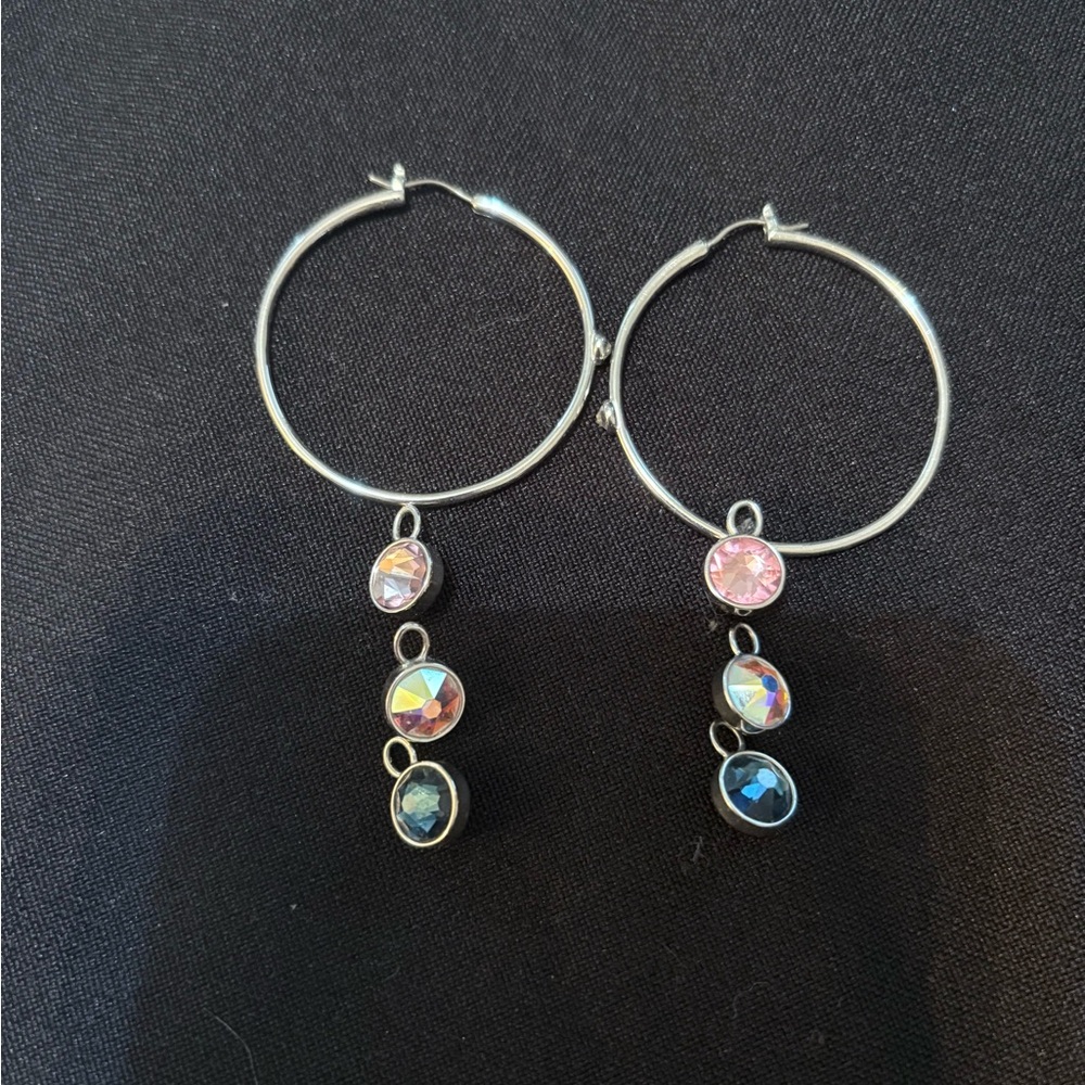 Touchstone Crystal Change is Good Earrings, Mix and Match 6 colors!!